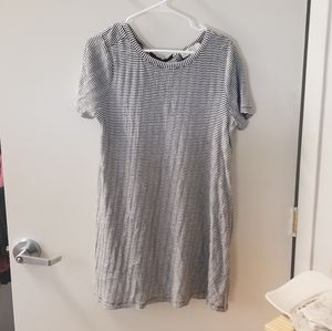 Loft Black and White Knit Dress